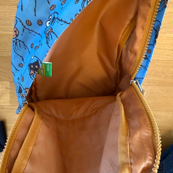 Cookie Monster Mini Backpack 11” Sesame Street Blue 2022 Like New - Picture 8 of 9